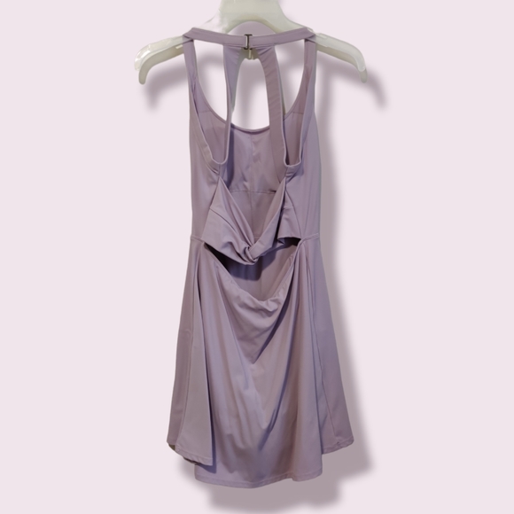 Halara Backless Cut Out Twisted Side Pocket 2-in-1 Barre Ballet Dance Dress - Picture 8 of 8